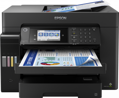 32ppm Mono & Colour A3+ 4-IN-1 Print Scan Copy Fax USB Wired Wireless WiFi Direct Full Duplex incl 1 set of ink bottles Epson