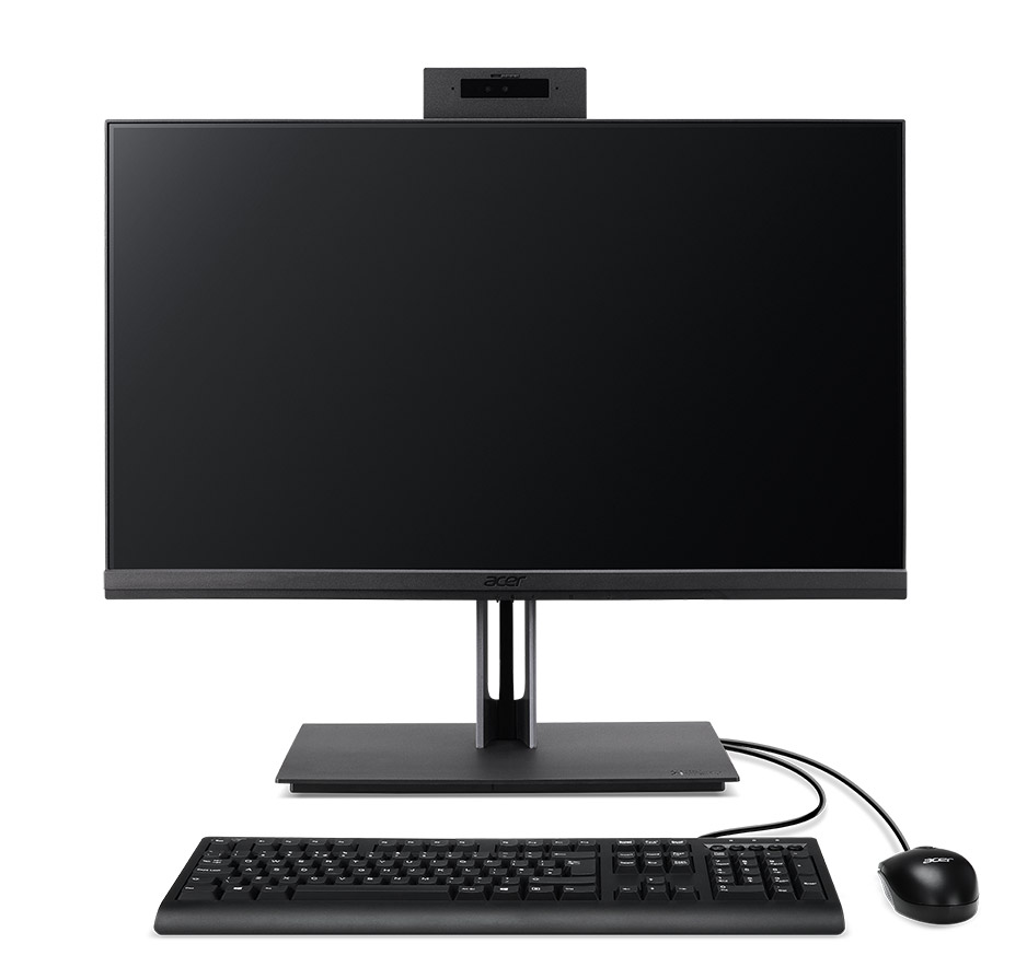 Acer AIO VZ4694G 23.8'' FHD i5-12400 4GB DDR4 512GB SSD M.2 PCIe DVRW FHD IR Webcam WiFi USB KB & Mouse Win11 Pro 3 YR OSW