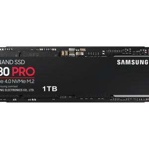 SAMSUNG 980 PRO 1 TB NVMe SSD - Read Speed up to 7000 MB/s/ Write Speed to up 5000 MB/s/ Random Read up to 1000000 IOPS/ Random